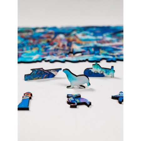 Figure puzzle "Flying City", 150 parts, 28.7 × 20 cm-2