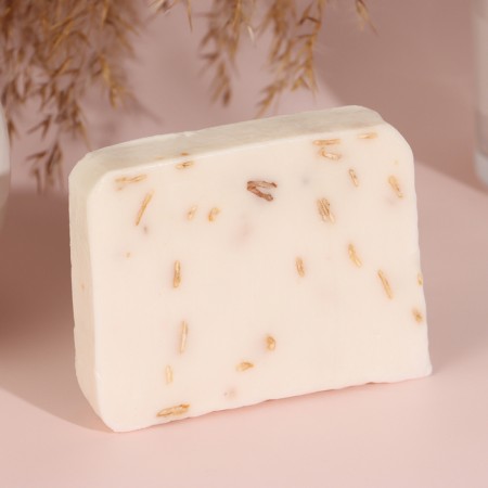 Cosmetic soap "Congratulations on March 8" Aroma Oatmeal flakes, "Dobroparov", 80 grams-3