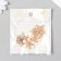 Decor for creativity Metal, enamel "Snowflake gold with white" 2.9x2.2 cm