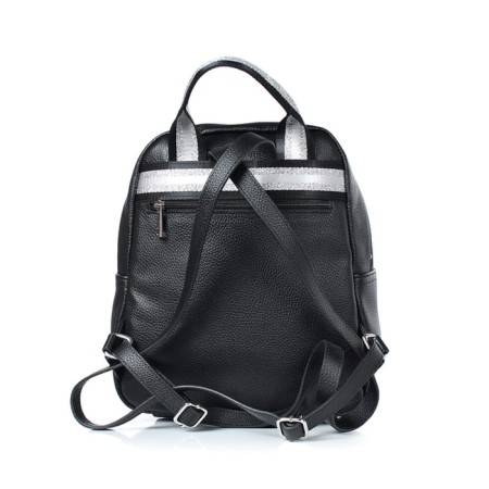 Youth backpack, genuine leather, 250x295x110 cm, black-2