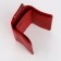 Women's wallet on magnets, red color