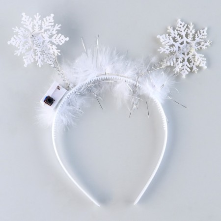 New Year's carnival rim "Snowflake 2" with blue diodes, for the New Year-2