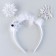 New Year's carnival rim "Snowflake 2" with blue diodes, for the New Year