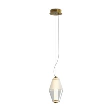 Suspended lamp Freya Fr6137PL-L6BT PLUM, 165x165x1850 mm, LED, 8W, 600LM, 3000K, brass color