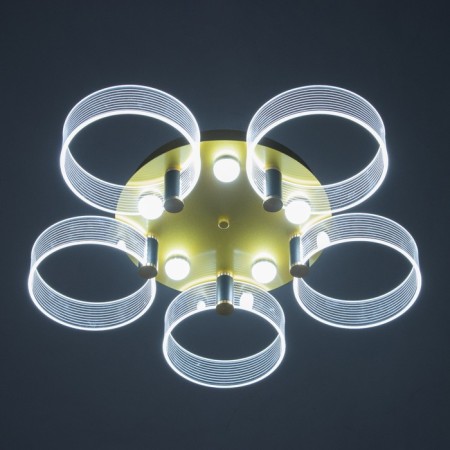 Kvorum chandelier LED 48W 3000-6000K gold 50x50x10cm-2