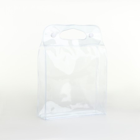 Cosmetic bag on the buttons, the color is transparent-1