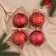 Set of balls plastic D-8 cm, 4 pcs "Gareth" red