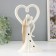 Souvenir Ceramics Light "Abstraction. Lovers, Kiss at a large heart" 11x8.5x20.5 cm