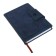 The diary is notathered, A5, 140l, cage, region, on the button, blue