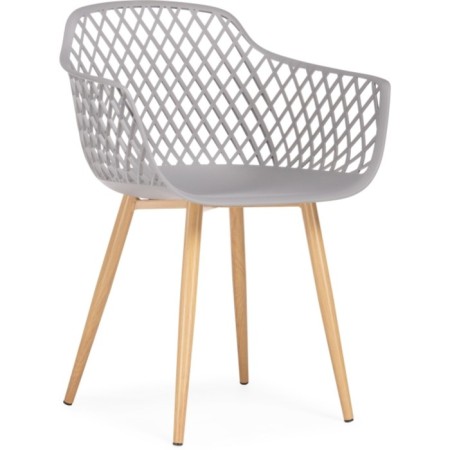 Plastic stool Rikon metal/plastic, natural/gray 58x45x79 cm