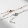 Kuulons "Uzolnutor", halves of hearts, the color of silver-gold, 45 cm