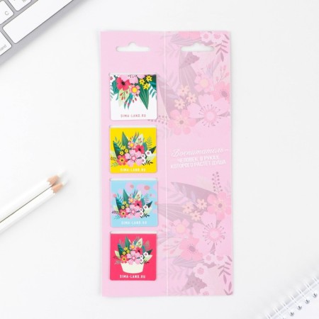 Magnetic bookmarks for books in the postcard "Favorite Educator", 4 pcs-1