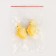 Miniature puppet "dinosaurus", set 2 pcs., Size 1 pc. - 3 × 5.5 × 2 cm, yellow color