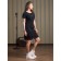 Women's dress Draw Attendation, size 54, black color