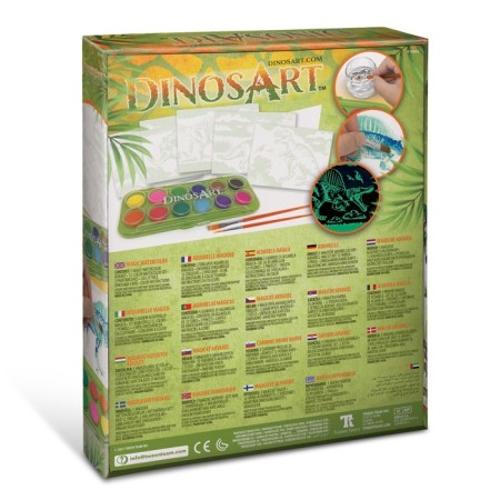 Dinosart reconnaissance set for drawing with a palette and ready-1