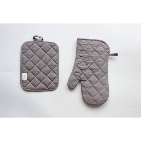 Kitchen CHEF: take, mittens, towel 38x63 cm, color gray color-4