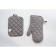 Kitchen CHEF: take, mittens, towel 38x63 cm, color gray color