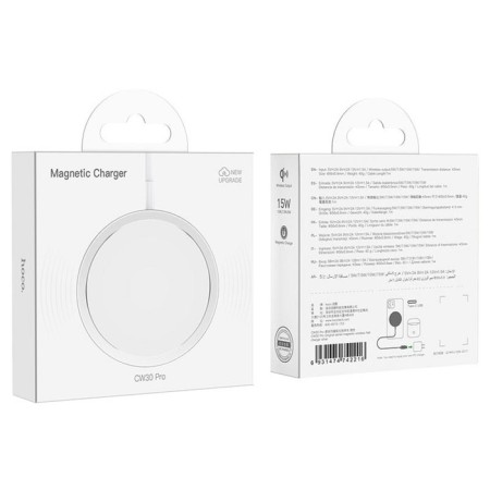 Hoco CW30 PRO, MAGSAFE, Magnet, 15 W, Type-C 2 A, 1 m, 1 m.-6