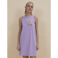 Female dress, size m, lavender color