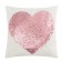 Pillowcase decorative Ethel "Heart" Color Pink, 40 x 40 cm, velor