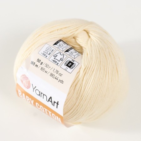 Baby Cotton yarn 50% acrylic 50% cotton 165m/50g (402 harsh)-1