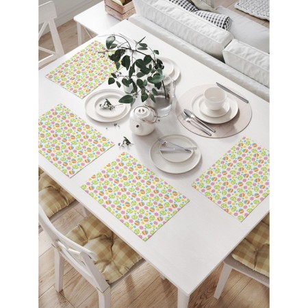 A set of napkins for setting the Table "Eggs on Easter", rectangular, size 32x46 cm, 4 pcs