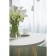 Brown table "Bex 550", 450 × 450 × 550 mm, color cream