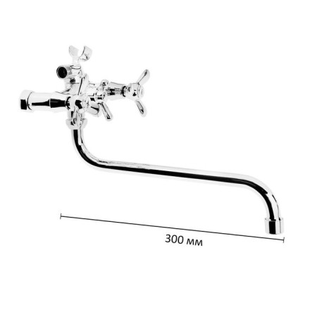 Accoona A7379 bathtub, two -wound, brass, chrome-1