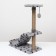 Clawing "Piggon" carpet, 30 x 58 x 82 cm, gray