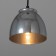 Bayerlux suspension Bayerlux 3111/1 1x40W E27, chrome, d = 13.5 cm, h = 10.5 cm