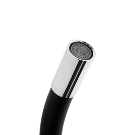Kitchen mixer Zein Z2230, flexible silicone spout, cartridge ceramics 40 mm, black-6