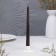 Antique candle, 2.3x 24.5 cm, 12 pieces, black
