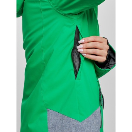 Ski jacket female winter, size 44, green color-9