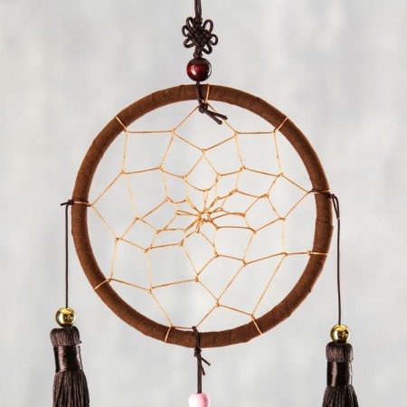 Music of winds with a catfish catfish "Circle with brushes" 4 bells d = 10 length 40 cm-1