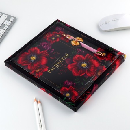 Set "Blave": pen and diary 80 sheets-11
