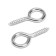Screw-ring, tundra, white zinc, 4x40 mm, 10 pcs