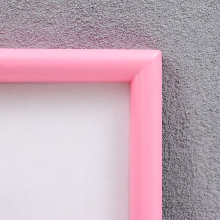 Photo frame plastic L-4 15x21 cm pink (plastic screen)-1
