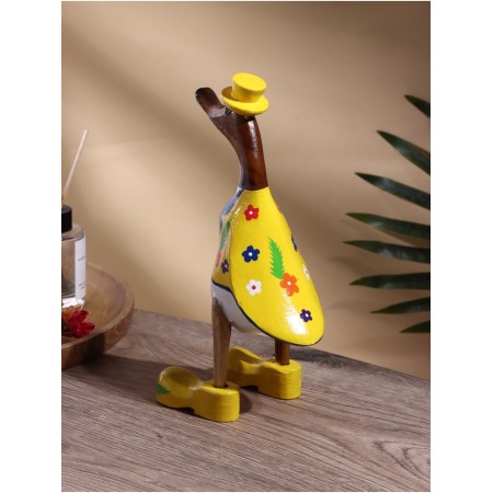 Souvenir "Duck in a yellow summer suit" tree 13x9x27 cm-2