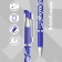 Ballic handle Erich Krause Maxglider Ultra Glide, Supercomfortable Letter, Blue