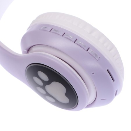 MYBIT W-32 braids, wireless, MIC, BT 5.0, AUX, Microsd, MP3, 400 mAh, purple-5