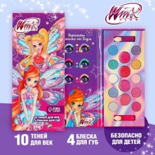 A set of cosmetics, shadows 10 colors, shine 4 colors 