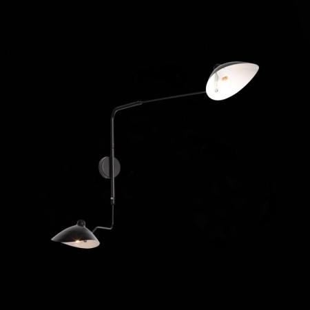Wall lamp ST LUCE. SL305.401.02. SPRUZZO. 2x60 watts, e27, 18x75 cm, black color-9