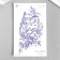 Blue Tattoo Blue "Filin in flowers" 18x11 cm