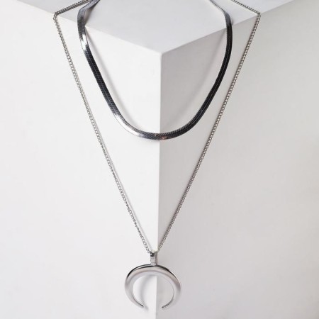 Piece "chain" Sunny Circle, color silver, l = 54 cm