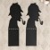 Holder-stand for books "Detective" set 2pcs, 15x10x10cm, black