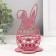 Standing for the egg "Bunny" 8.5x8.5x14.5 cm (set 4 parts) bright lilac