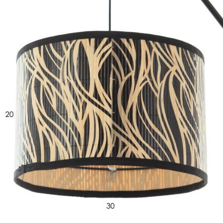 Taleshire "Medium Zebra" E27 40W Black 22x22x155cm Model F761TT-1297-4