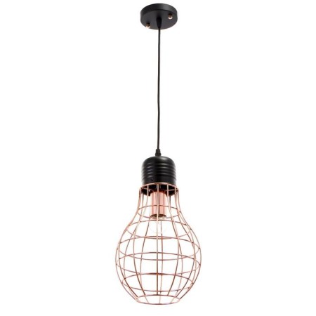 Lamp Bayerlux 34522/1 E27 40W Black-pink gold 19x19x36-136 cm-1