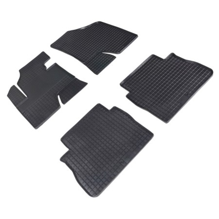 Rubber rugs ’grid’ for Hyundai Santa Fe II New, 2010-2012