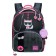 School backpack by Ergon. Spray Across 194 37*28*12 Virgo + Pen, Back Cher/Rose 24-194-13